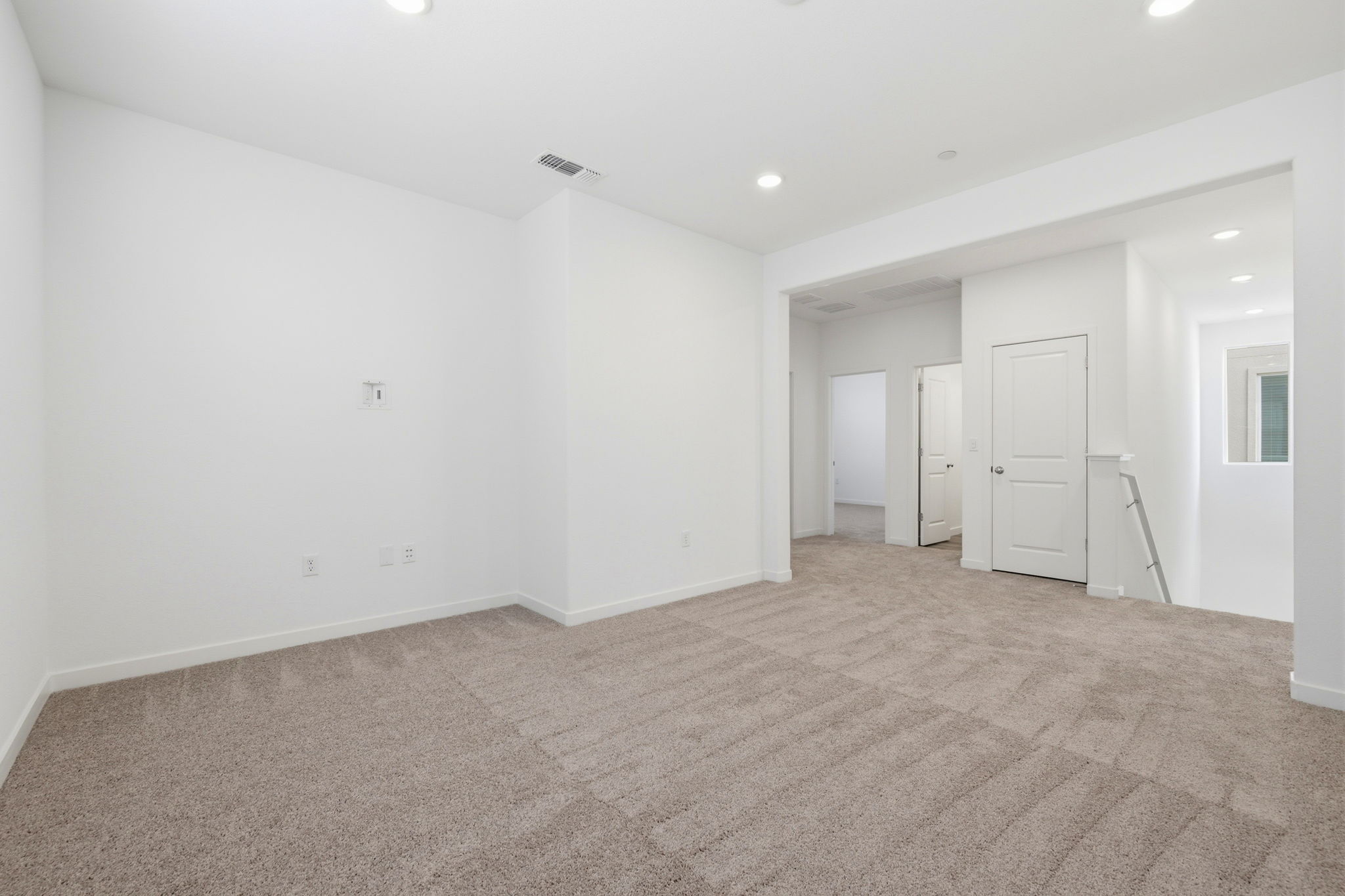 A room with white walls.