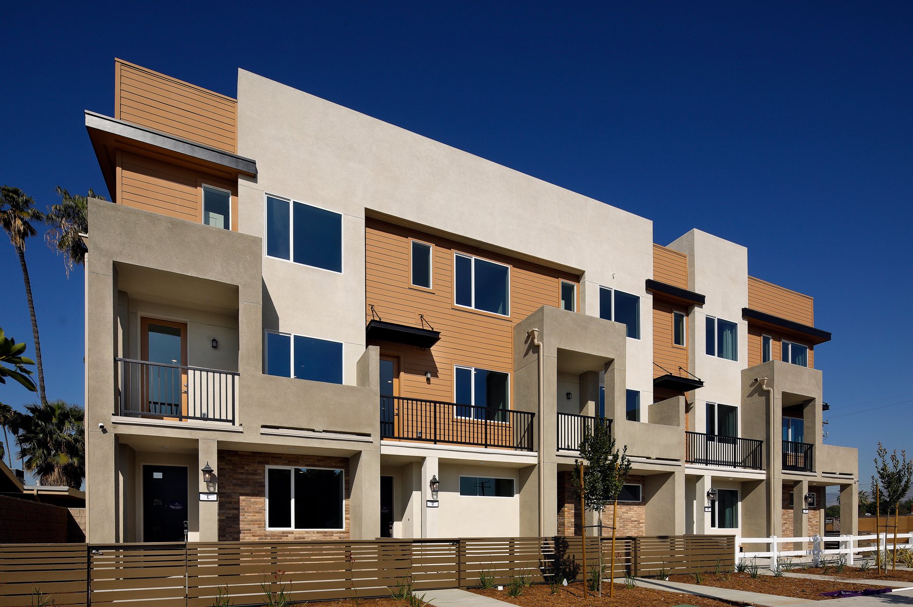 A large building with many windows.