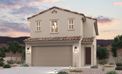A house with a garage.
