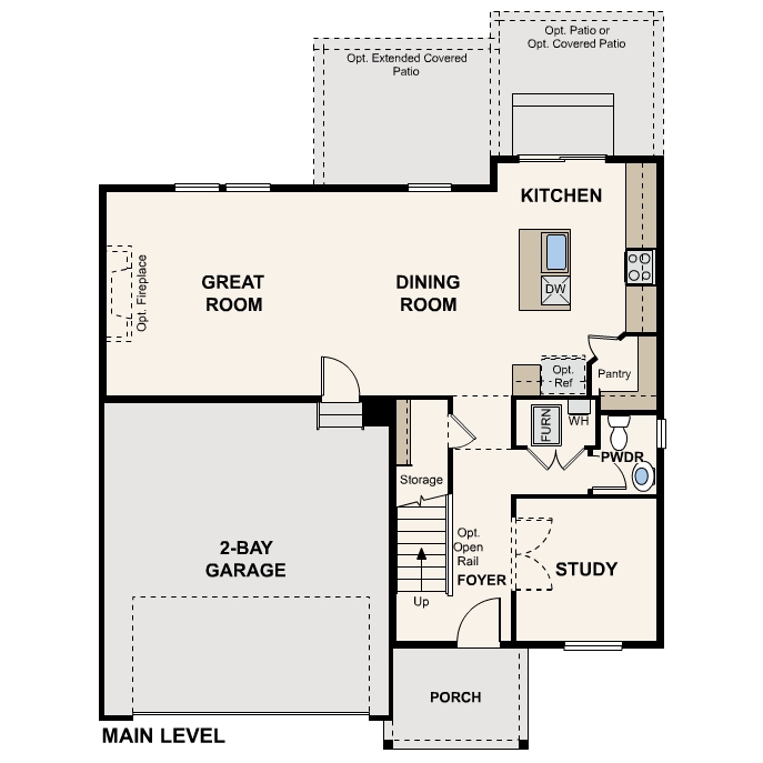 Diagram, engineering drawing. Ontario Main Level