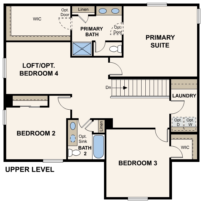 Diagram, engineering drawing. Powell Floorplan, Upper Level