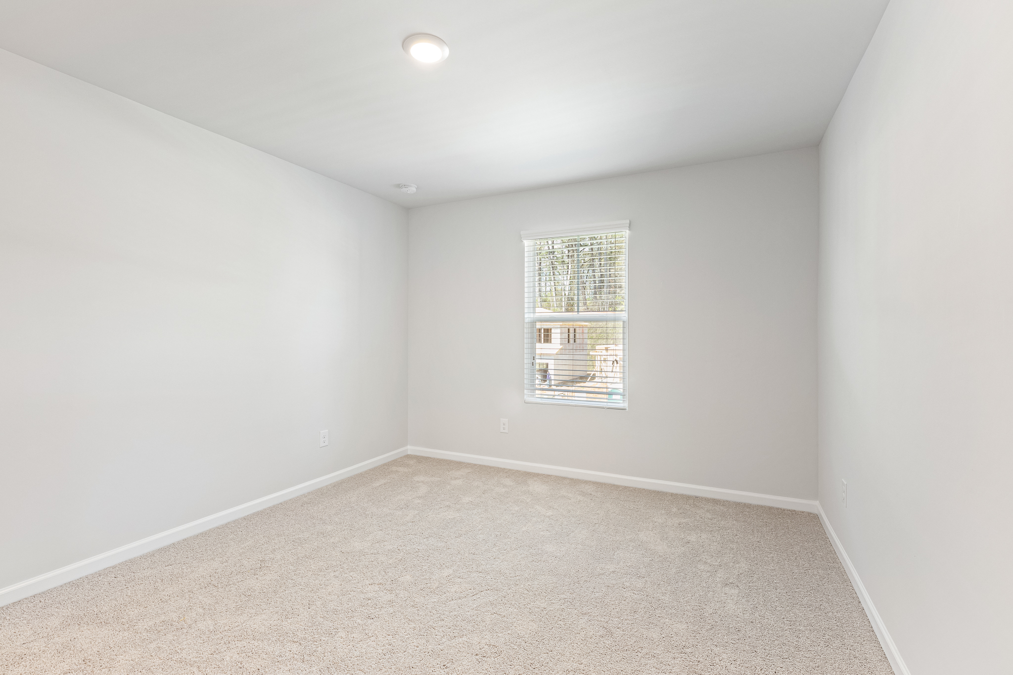 A room with a window.