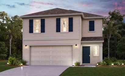 A house with a garage.