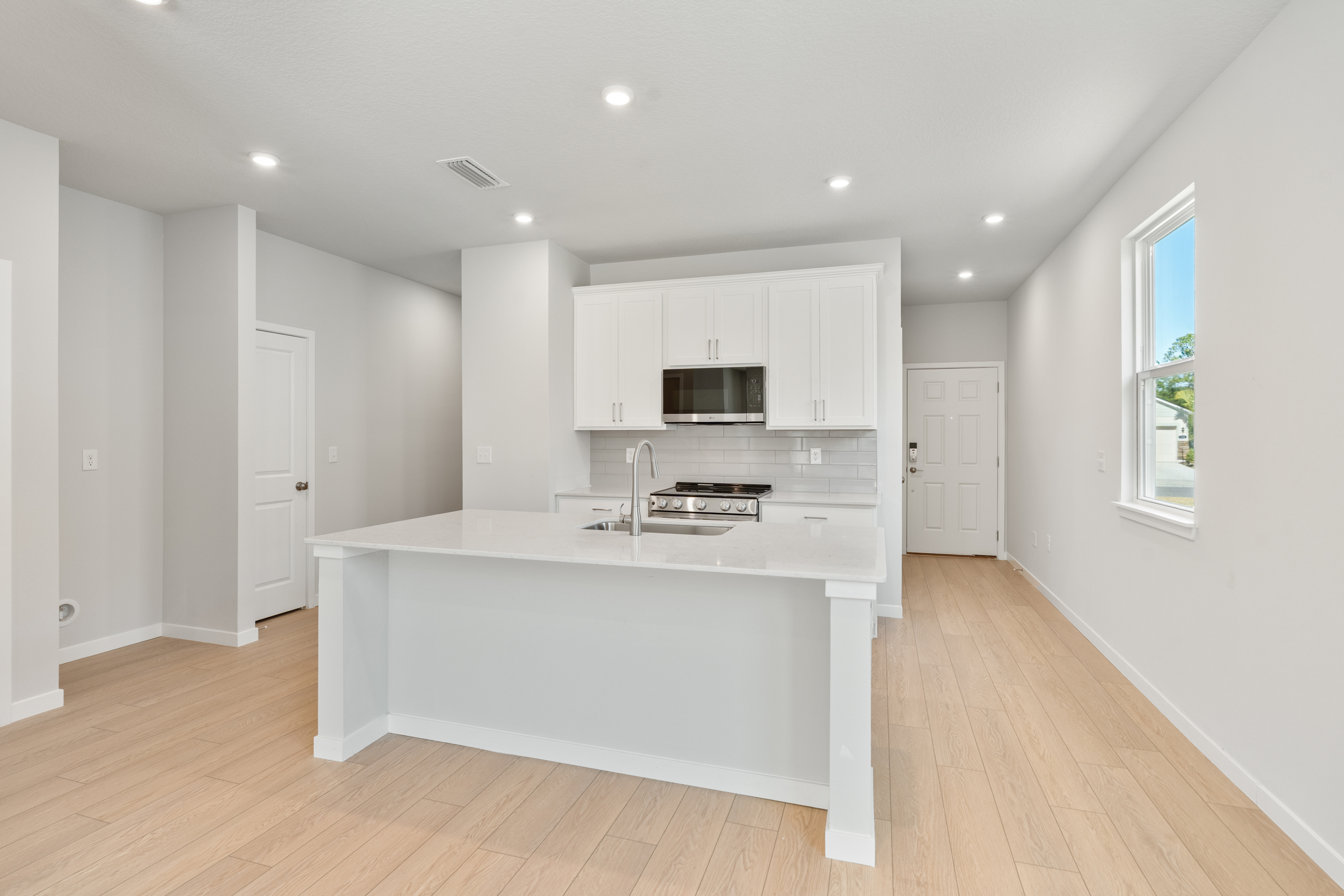 Lot 151 Kitchen with Island at Seminole Palms