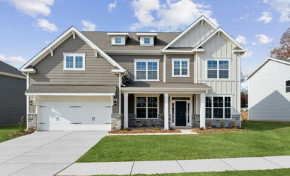 A house with a garage.