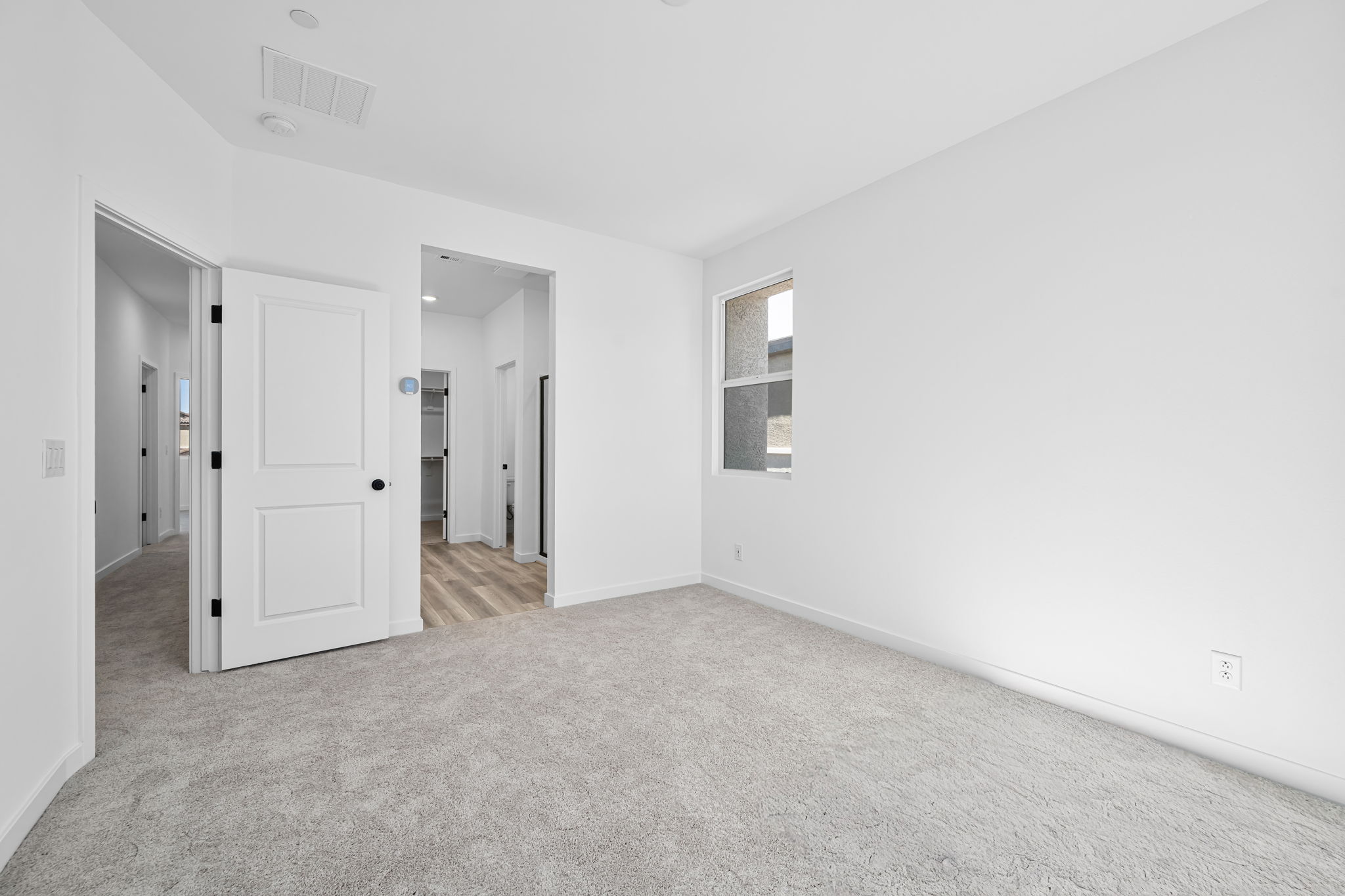 A room with white walls.