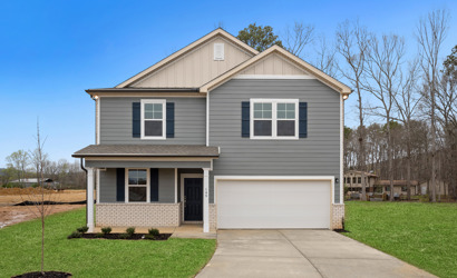A house with a garage.
