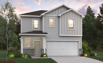 A house with a garage.