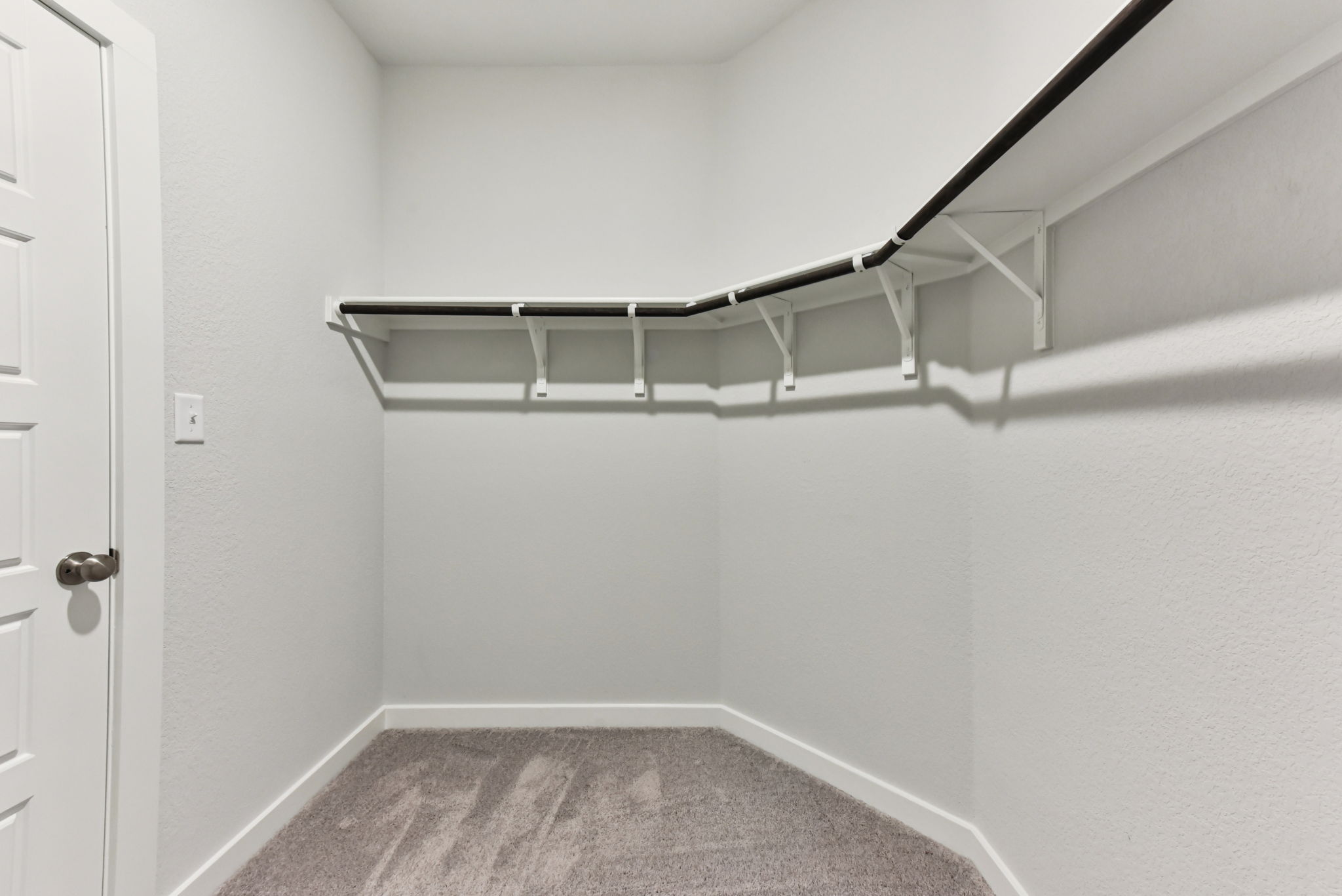 A staircase in a room.