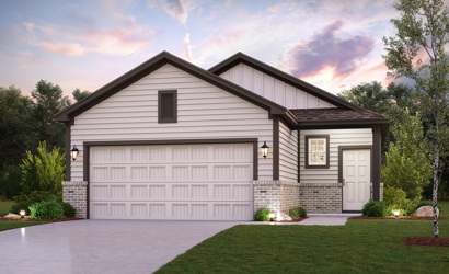 A house with a garage.