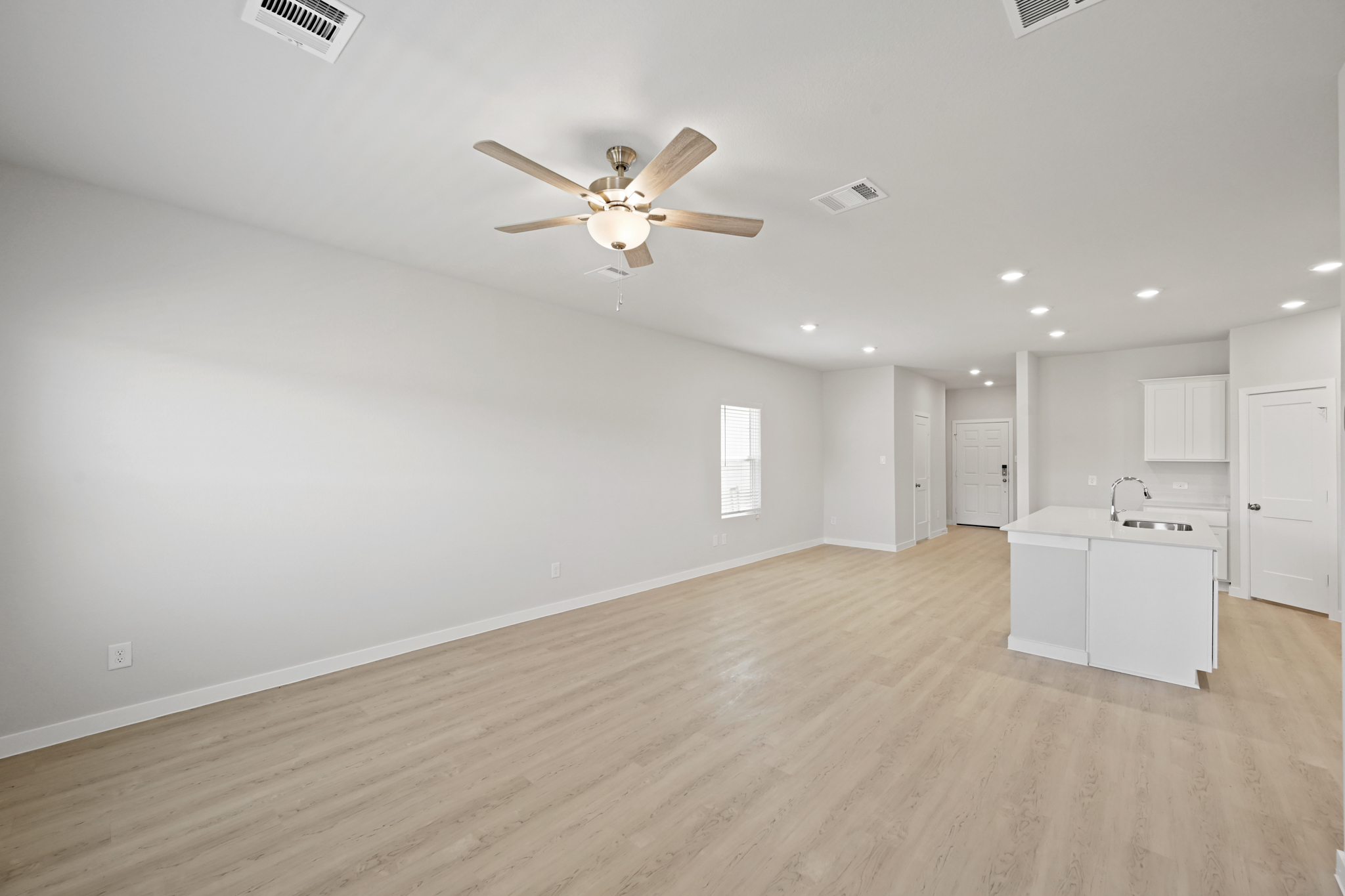 A large empty kitchen.