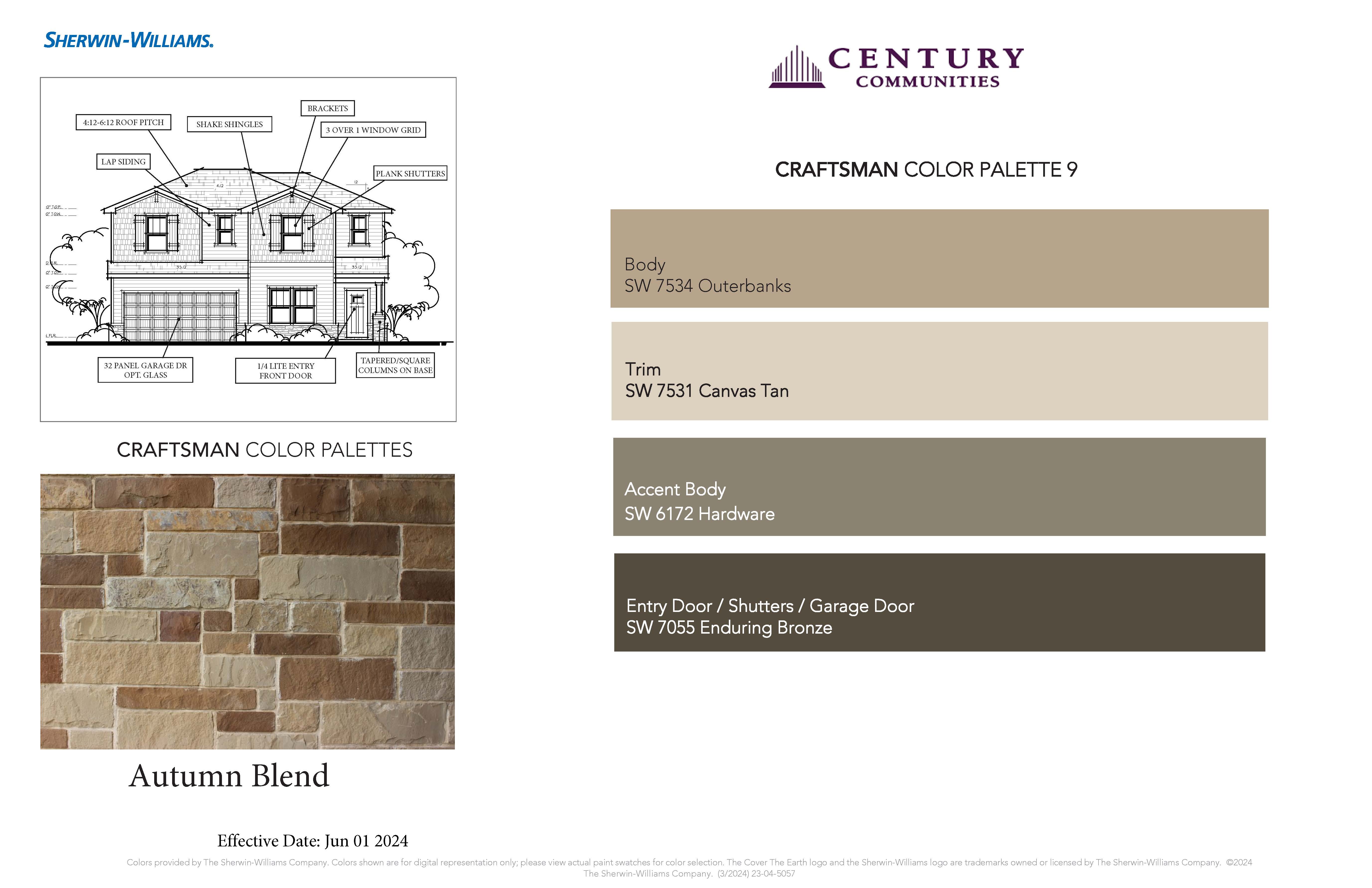 Craftsman Color Palette - 9