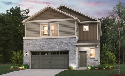 A house with a garage.