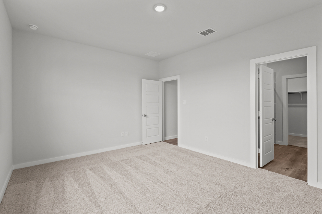 A room with white walls.